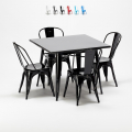 fyrkantigt bord och industristoluppsättning i Lix-stil soho Kampanj