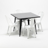 fyrkantigt bord och industristoluppsättning i Lix-stil soho Modell