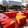 Bänk Soffa Modern Design Slide Wow Inomhus och Trädgård 