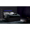 Fransk Säng Modern Huvudgavel Led Lådor 120x190 Geneva Försäljning