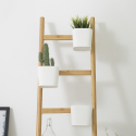 Krukor Hållare Trä Trappa 4-Steg Modern Minimalisk Design Stairway Erbjudande