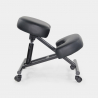 Ergonomisk knästol i metall och konstläder kontorsstol Balancesteel Lux Erbjudande