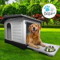 Trädgårdshund för medelstora hundar i plastplattform Bijoux Bestånd