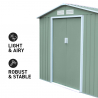 Trädgårdsbod Förråd i Plåt för Redskap Chalet NATURE 213x127x195cm Erbjudande