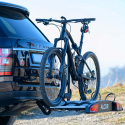 Universell Cykelhållare med Dragkrok Låsbar för Bilar ALCOR 3 Mått