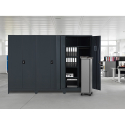 Metallskåp med 2 dörrar 90x40 H180 med lås dokumenthållare kontor Vesuvio Erbjudande