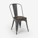 stolar Lix industriella stål trä för kök och bar steel wood 