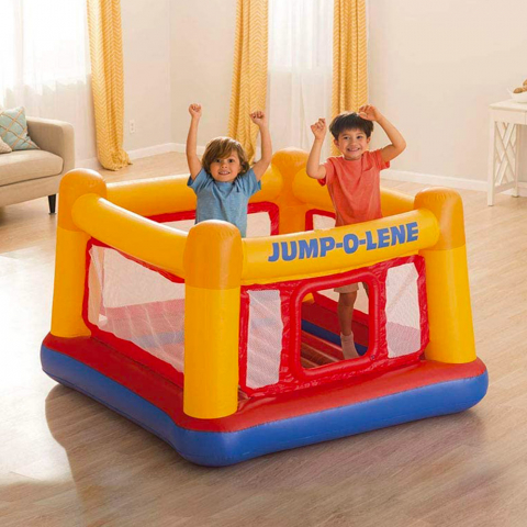 Uppblåsbar Elastisk Trampolin Studsmatta Barn Intex 48260 Jump-O-Lene