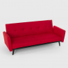 3-sits bäddsoffa i tyg fällbar klick klack modern design Tulum 