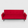 3-sits bäddsoffa i tyg fällbar klick klack modern design Tulum 
