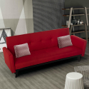 3-sits bäddsoffa i tyg fällbar klick klack modern design Tulum Inköp
