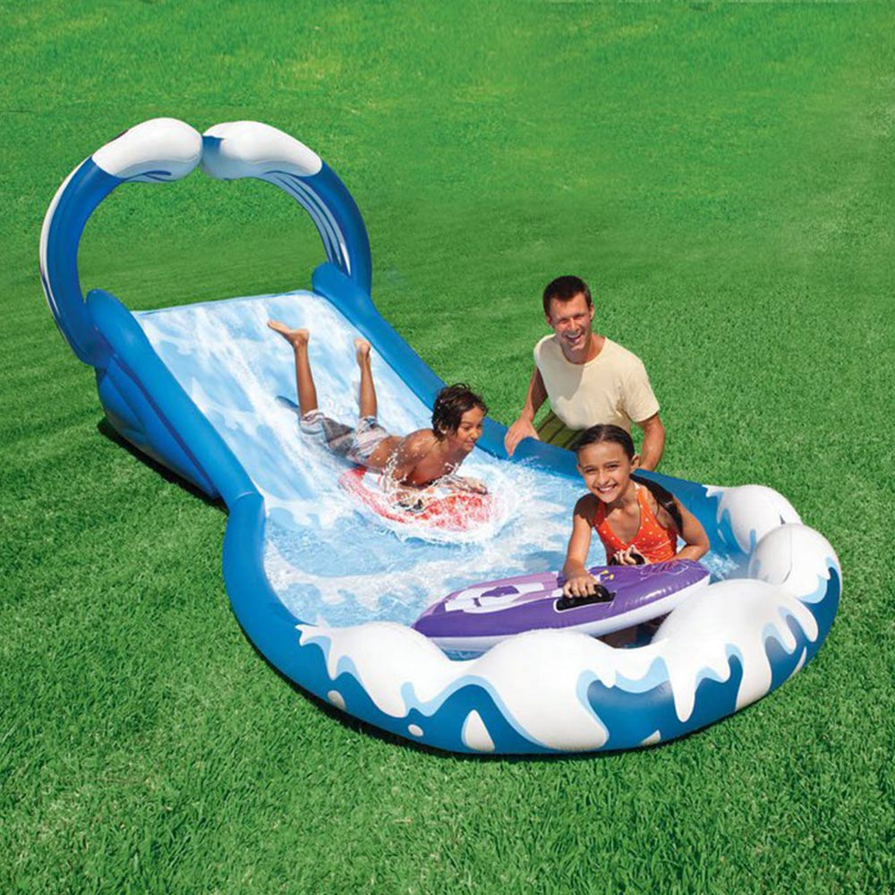 Uppblåsbar Glidbana För Trädgård Strand Barn Intex 57469 Surf Slide