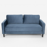 3-sits soffa modern design för vardagsrum och lounger i tyg Portland Erbjudande