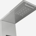 Duschpanel i stål med blandare vattenfall hydromassage LED-display Abano Egenskaper