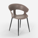 Stol med modern design i polypropen metall för restaurang kök bar Evelyn Kostnad