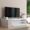 Modern TV-bänk med dörr och klafflåda 150cm Daiquiri White M Försäljning