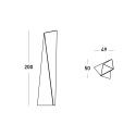 Golvlampa kolonn samtida modern design Slide Manhattan Bestånd