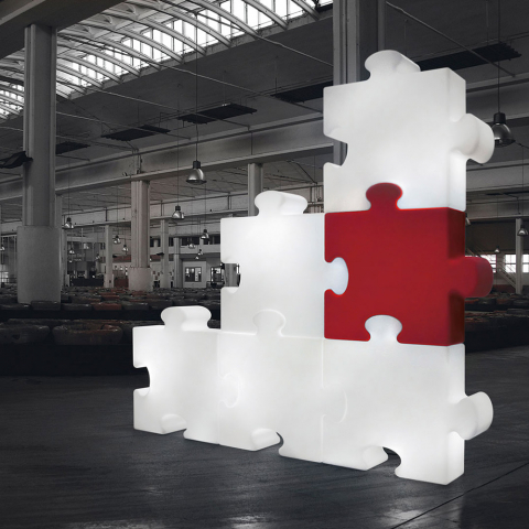 Golvlampa modulär samtida modern design Slide Puzzle
