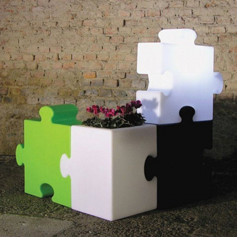 Golvlampa modulär samtida modern design Slide Puzzle Corner