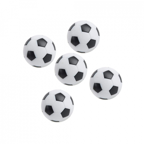 Set med 5 ersättningsbollar 30 mm för bordsfotboll