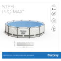 Pool Ovan Mark Rund Bestway Steel Pro Max 305x76cm 56406 Rea