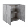 Skänk 2 dörrar 2 fack modern design Ping Side S Concrete Rea