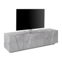 TV-bänk 4 dörrar 2 fack modern design Ping Low L Concrete Försäljning