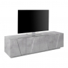 TV-bänk 4 dörrar 2 fack modern design Ping Low L Concrete Försäljning
