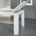 Vitt utdragbart bord vardagsrum modern design 160-210x90cm Jesi Long Rabatter