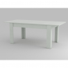 Modernt utdragbart matbord vitt trä 160-210x90cm Jesi Larch Erbjudande