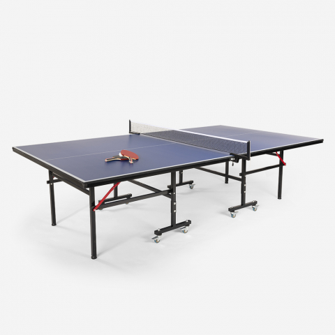 Professionellt pingisbord 274x152,5 cm hopfällbart bordtennisbord racketar bollar Booster Kampanj