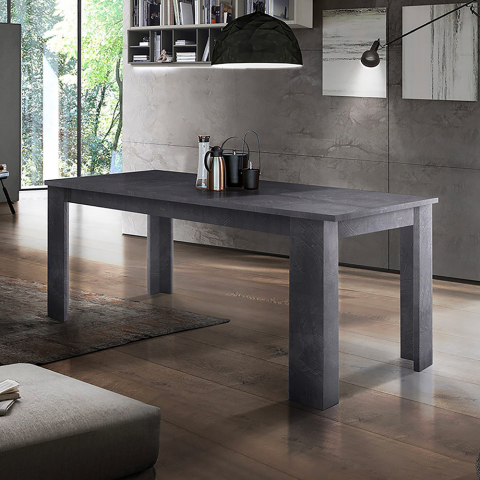 Utdragbart matbord modern design 160-210x90cm Jesi Ardesia