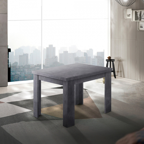Utdragbart matbord modern design 90-180x90cm Jesi Liber Ardesia