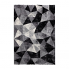 Matta modern geometrisk design rektangulär grå svart Milano GRI011 Försäljning