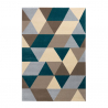 Matta modern design rektangulär mångfärgat geometriskt mönster Milano GLO008 Försäljning