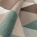 Matta modern design rektangulär mångfärgat geometriskt mönster Milano GLO009 Erbjudande