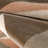 Matta modern geometrisk design rektangulär brun grå Milano GLO006 Erbjudande