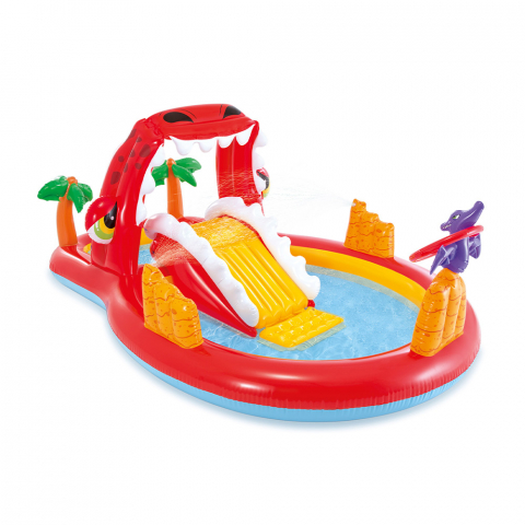 Pool För Barn Intex 57160 Happy Dino Play Center Med Leksaker Kampanj