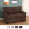 Modern klassisk 2-sits soffa för vardagsrum och vardagsrum i tyg Epoque Kostnad