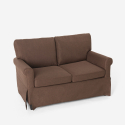 Modern klassisk 2-sits soffa för vardagsrum och vardagsrum i tyg Epoque 