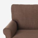 Modern klassisk 2-sits soffa för vardagsrum och vardagsrum i tyg Epoque 
