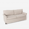 Modern klassisk 3-sits soffa för vardagsrum och lounger i tyg Belle Epoque Bestånd