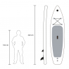Stand Up Paddle uppblåsbar SUP bräda 10'6 320cm Traverso 