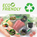 Kompost i plast för utomhus trädgård 300 liter Humus Rabatter