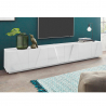 TV-bänk vardagsrum 6 dörrar 3 fack modern design Ping Low XL White Rabatter