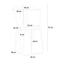 industriell design stil stål stolar med armstöd för bar och kök ferrum arm 