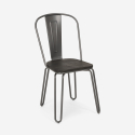 industriell design stil stål stolar för bar och kök ferrum one Bestånd