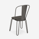 industriell design stil stål stolar för bar och kök ferrum one Val