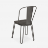 industriell design Lix stil stål stolar för bar och kök ferrum one Val