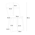 industriell design Lix stil stål stolar för bar och kök ferrum one 